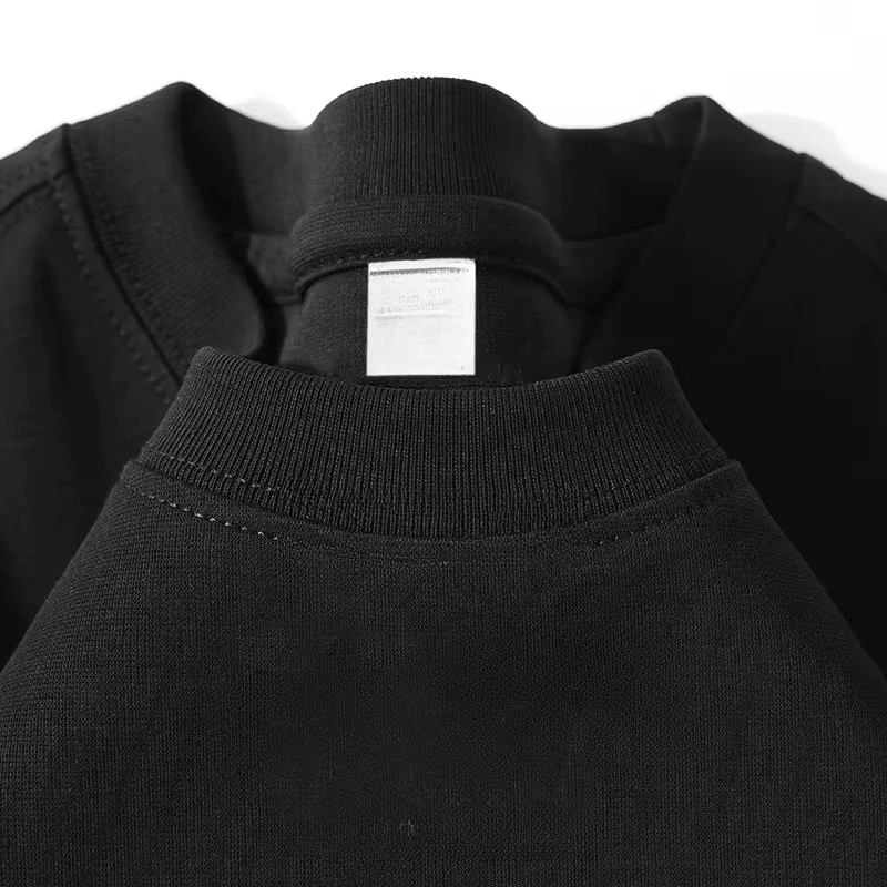Men's T-shirt Hit Hot, Heavyweight Cotton T-shirt, Summer Round Neck Loose Short Sleeved Men's and Women's Basic T-shirt