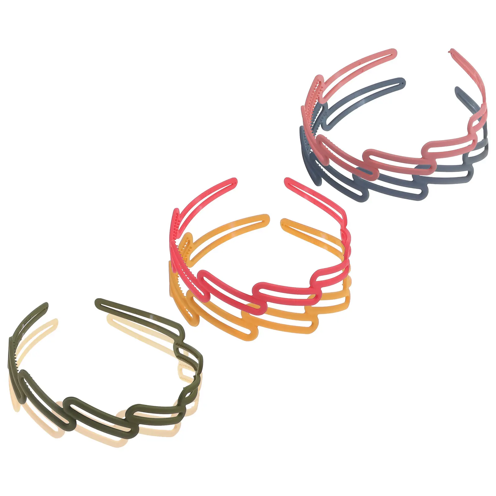 

6 Pcs Frosted Headbands Women Girls Hair Accessories Elegant Lightweight Wedding Party Material Hair