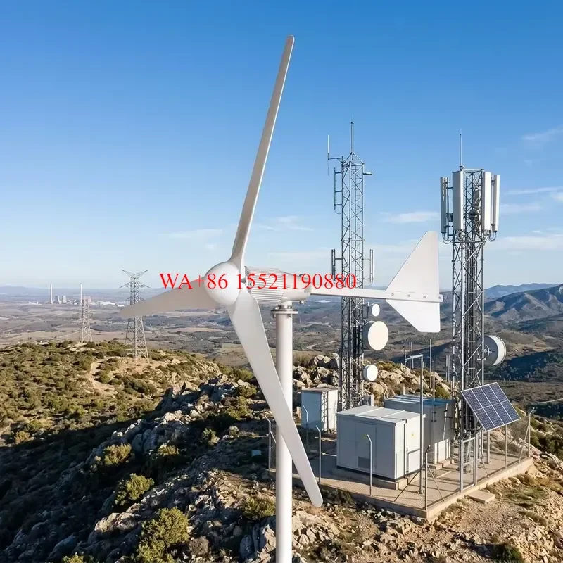 WMWMNU GWS 2000W 2KW Horizontal Axis Wind Turbine Generator 3 Phase PMG OEM Factory Direct for Project Rotor Diameter 3.5m