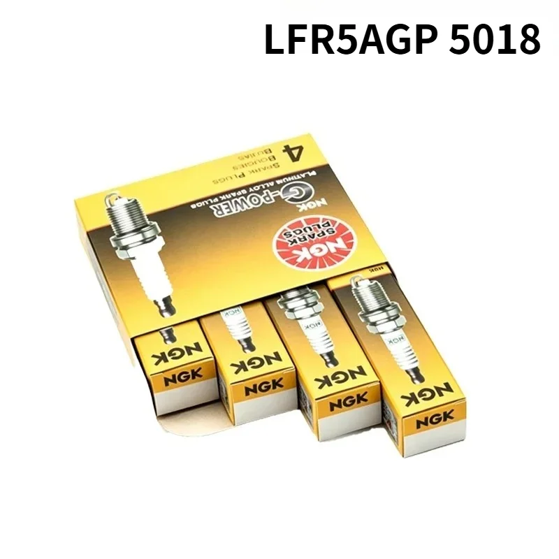 4Pcs NGK Platinum Spark Plugs LFR5AGP 5018 Fit For Toyota RAV4 Highlander Kia K5 Nissan Teana Hyundai ix35