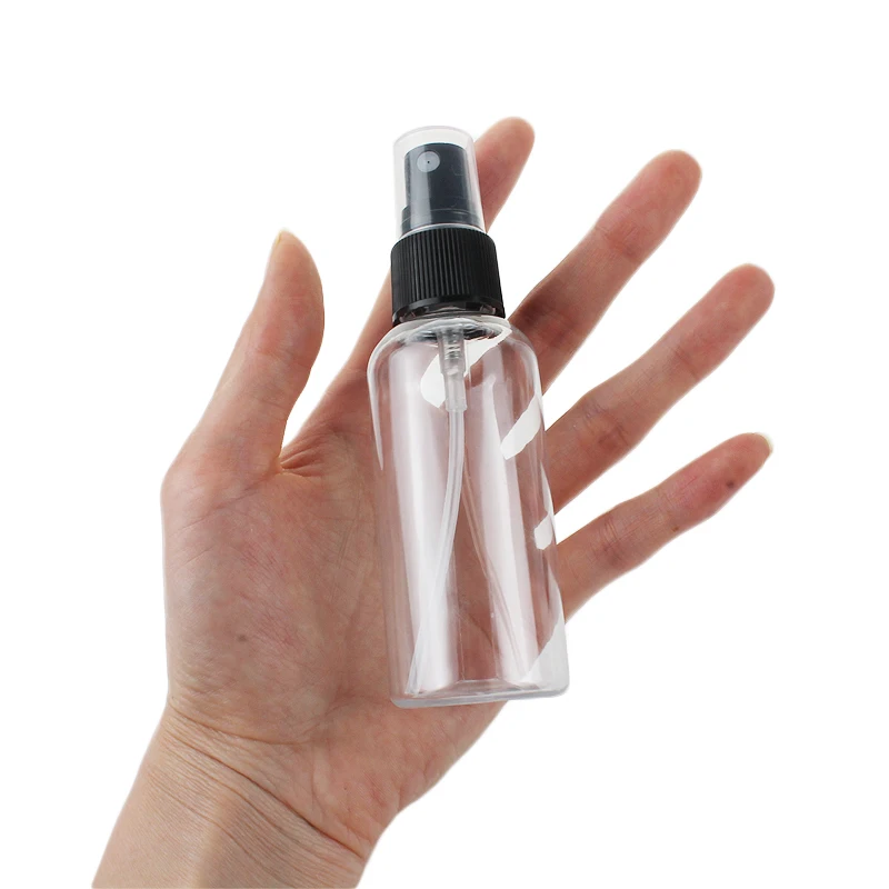 24pcs 2oz/50ml Empty Atomizer Fine Spray Bottle Clear Plastic Hand Spritzer Bottles for Liquids Travel Size Refillable Bottles