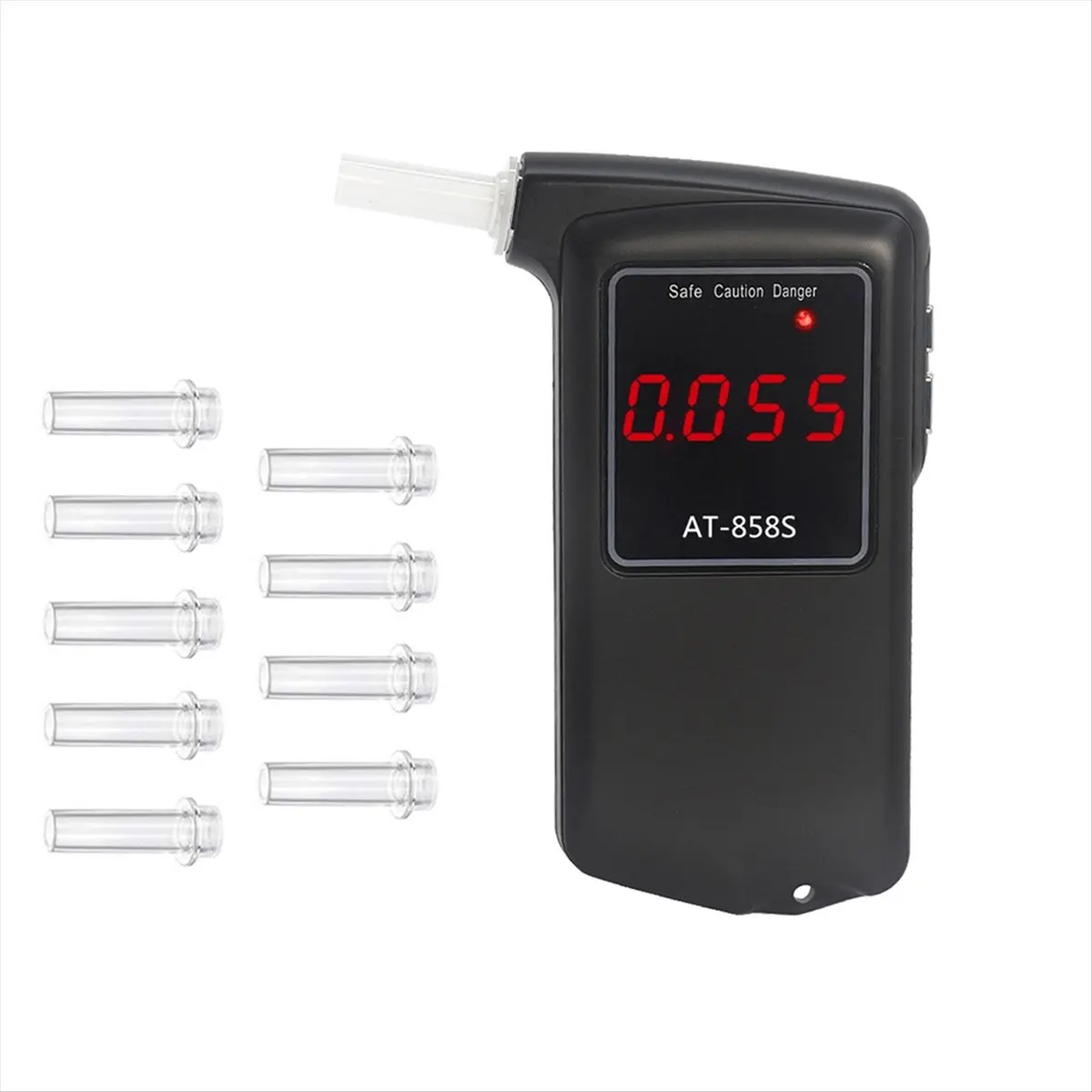 AA311~Breathalyzer Portable Digital Breath Alcohol Tester Alcohol Tester Meter with 10pcs Mouthpieces Alcohol Tester
