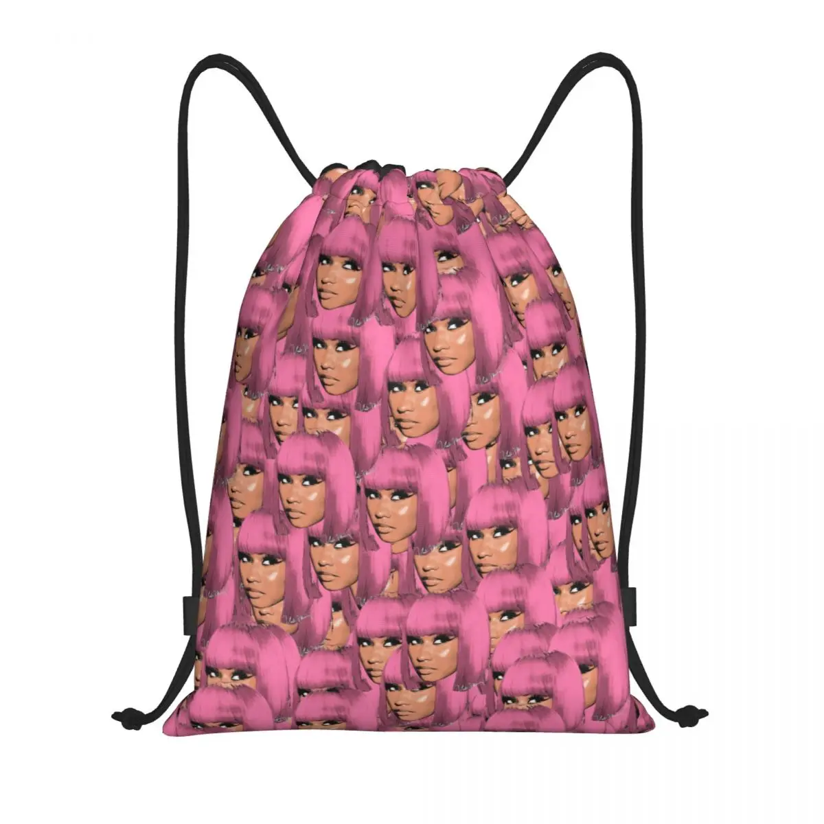 Nicki Minaj Drawstring Bags Sports Backpack Gym Sackpack Water Resistant String Bags for Hiking