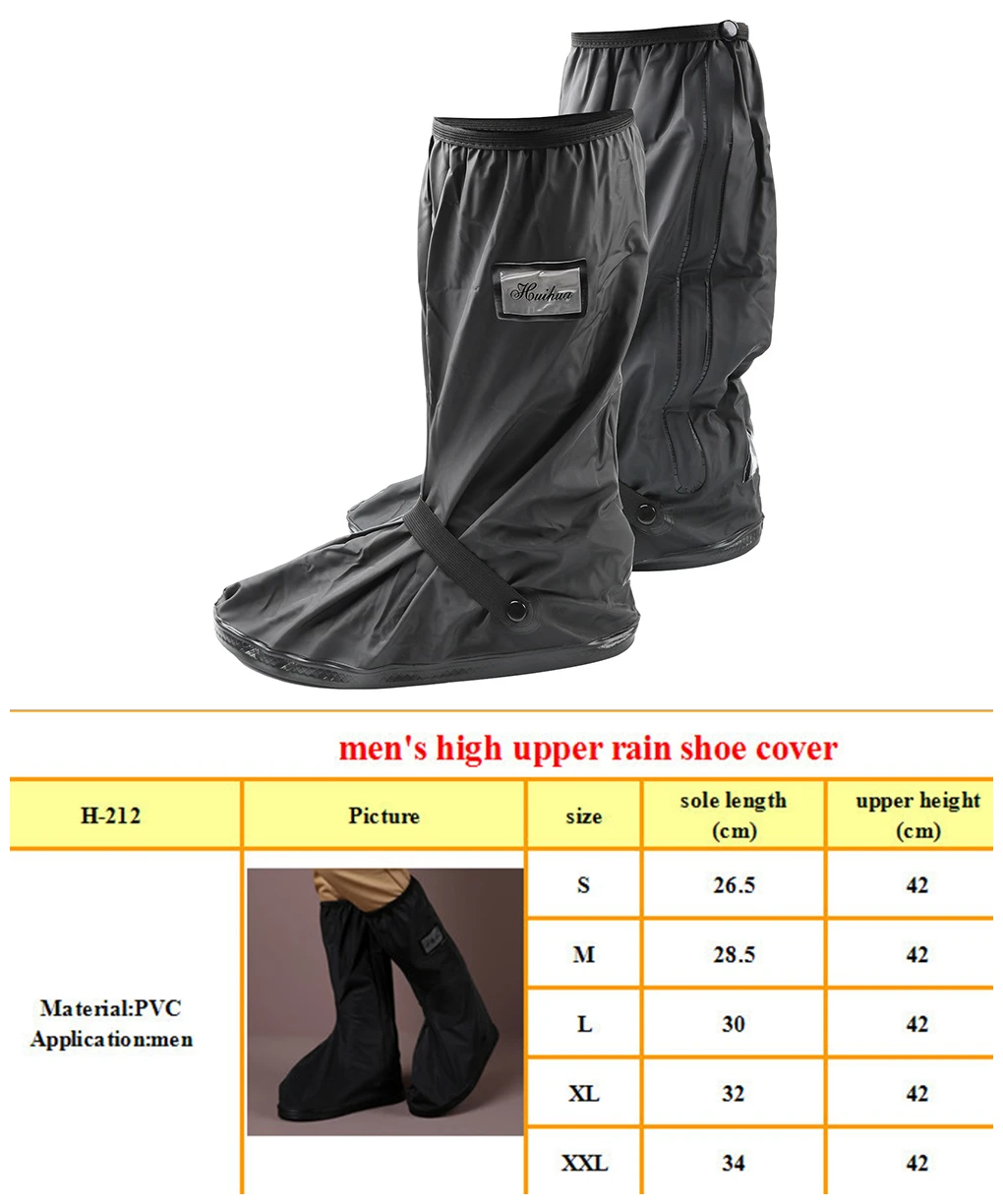 Outdoor Rain Shoes Covers Motorcycle Boots Shoes Covers Waterproof Raincoat Biker Rain Boot Rainy Days Outdoor Products