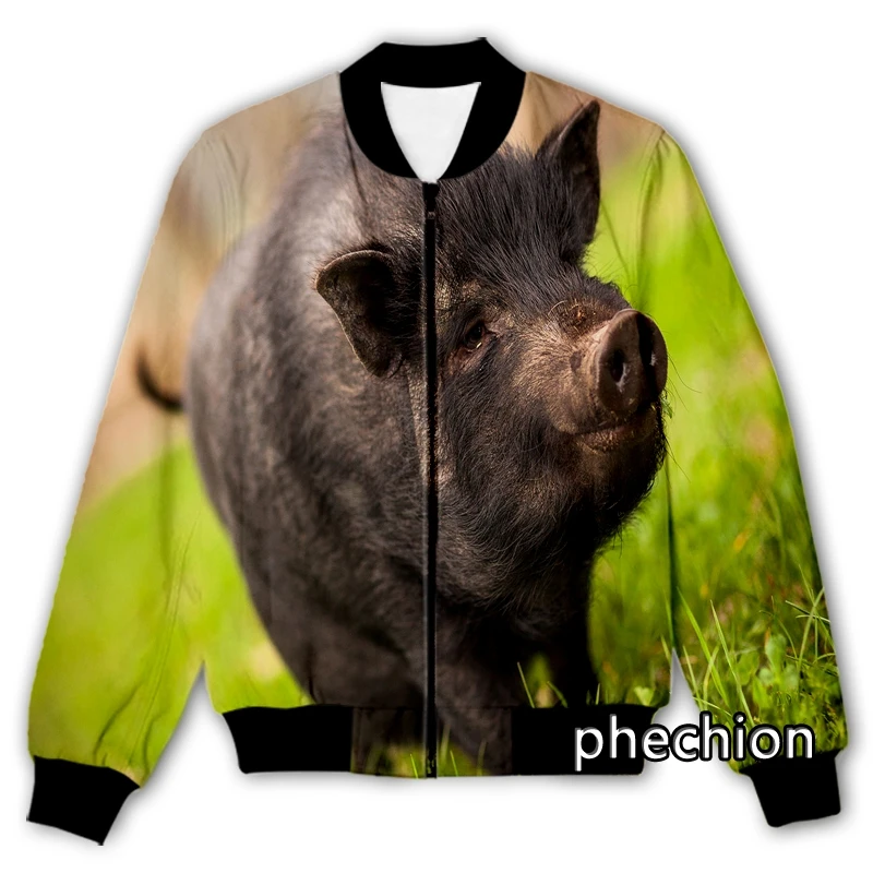 

phechion New Men/Women Animal Boar 3D Printed Casual Jacket Fashion Streetwear Men Loose Sporting Jacket & Coat Q113