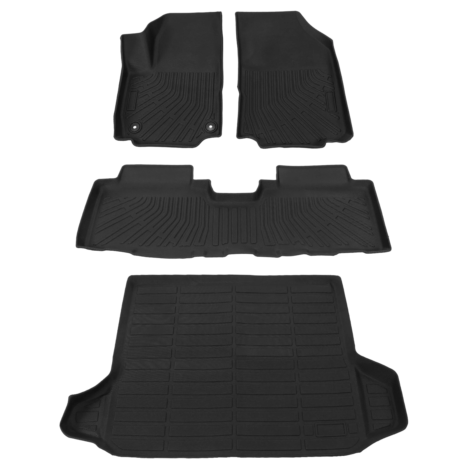 

Automotive Floor Mats Cargo Trunk Liner Set All Weather TPE Floor Covers for Chevy Equinox 2018-2024
