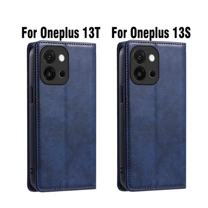 OnePlus 13 13S 13R 13T Phone Holster For OnePlus 13 Case Leather Etui OnePlus 13R Cover Book Shell OnePlus 13T 13S 5G Flip Coque