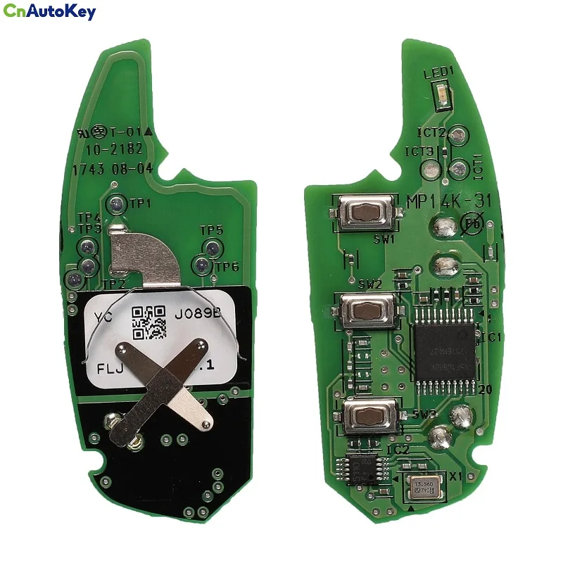 CN020186 OEM  For Hyundai Verna RKE-4F30 Remote Flip Car Key Control 433.95/434Mhz 4D60 Chip 2015DJ2837 Factory 3 Button