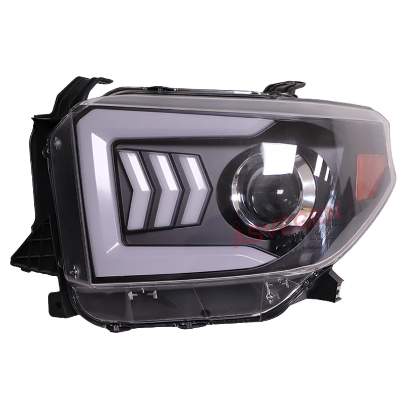 

Модифицированная ксеноновая светодиодная фара DRL Streamer, указатель поворота для Toyota Tundra 2014-2020 гг. в сборе