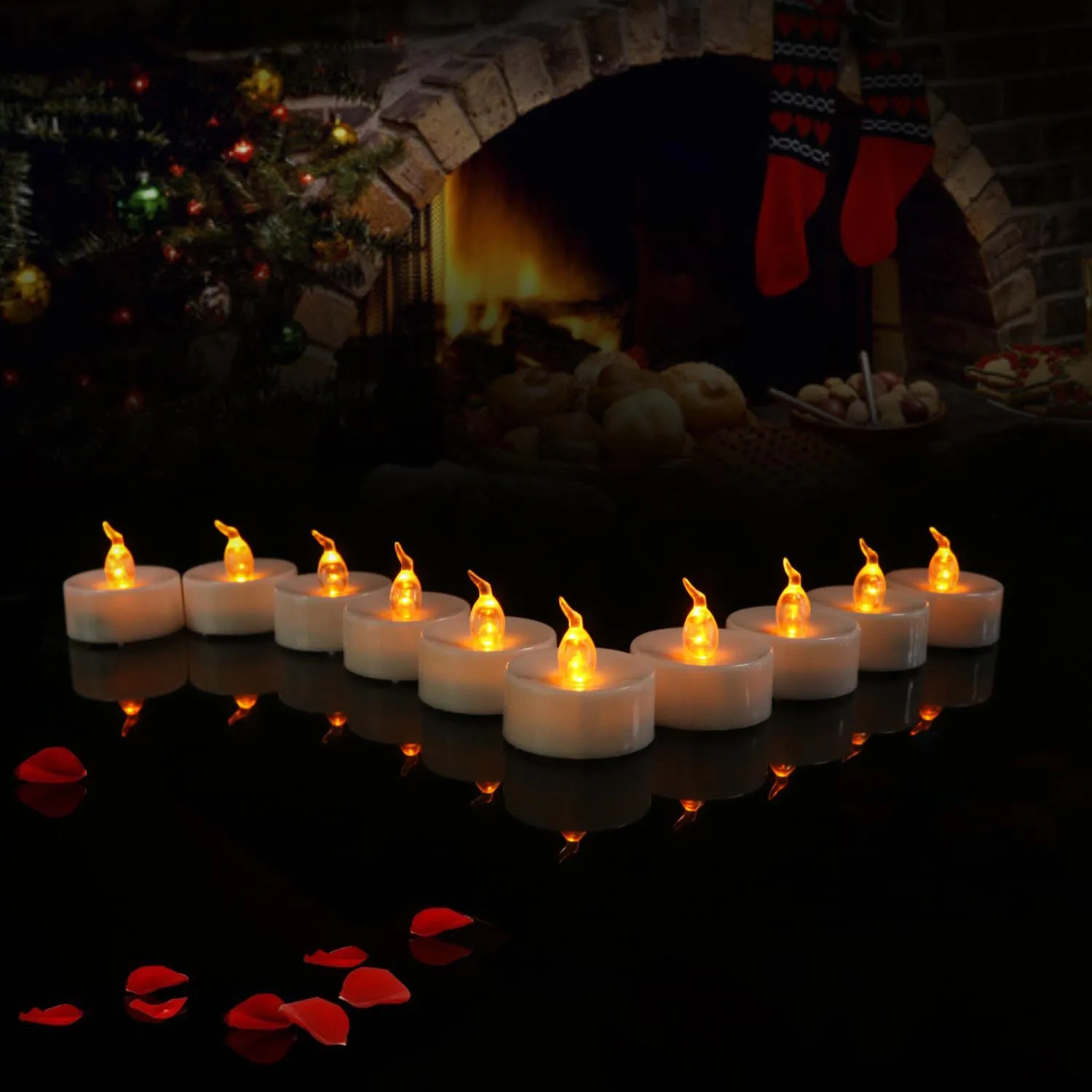 LED Floating Candle Electronic Light Christmas Day Wedding Decoration