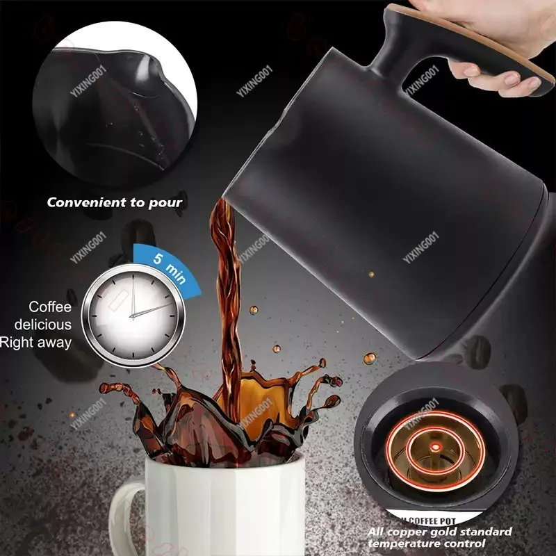 250ml Stainless Steel Turkish Coffee Pot Portable Ibrik Coffee Maker for Home Office And Camping