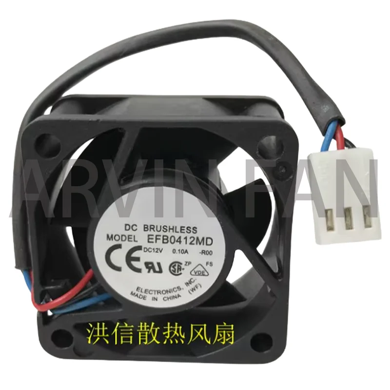 

EFB0412MD-R00 12 В 0,10 А 4 см Вентилятор с двойным шариковым осевым рассеиванием тепла