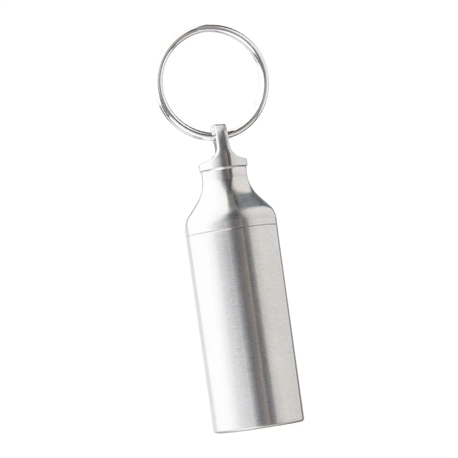 Pill Box Keychain Pill Holder Pill Sealed Bottle for Hiking Camping Walking