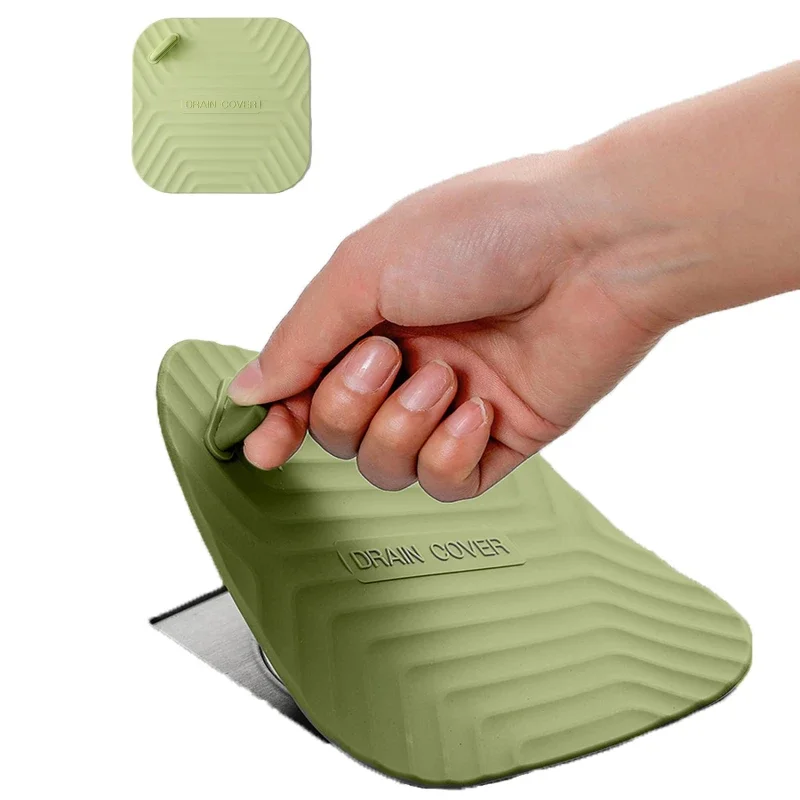 Hair Catcher Bathroom Floor Drain Deodorizer   Insect-proof Cover Deodorizing Silica Gel Pad Sewer Seal and Odor Prevention