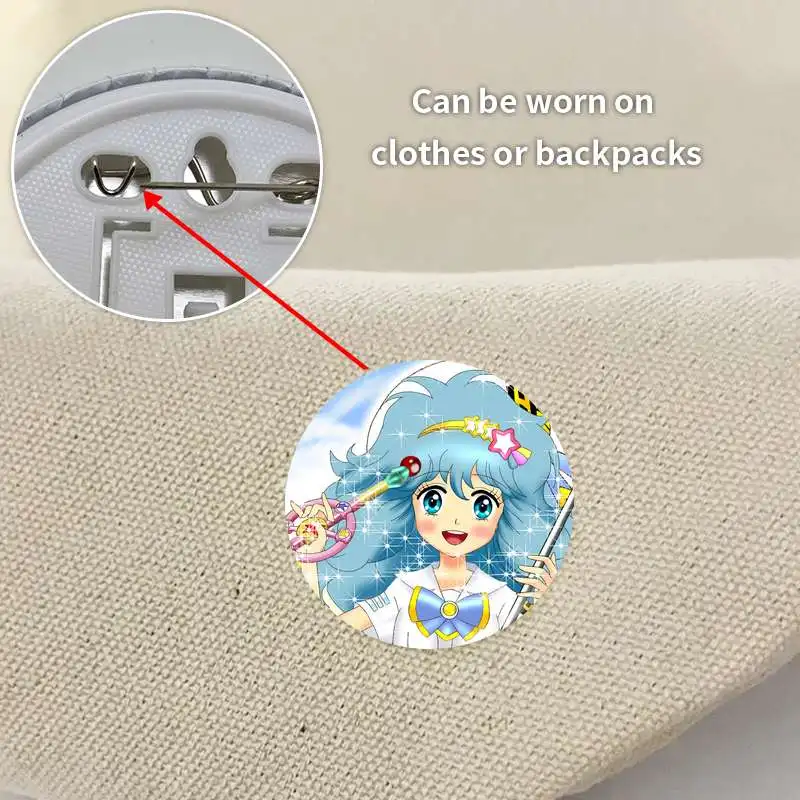 Mahou no Yousei فارس Hayami لعبة أنيمي شخصية شارة بروش مرساة الأجهزة الطرفية دبوس موضة الكرتون قلادة حديدية #4