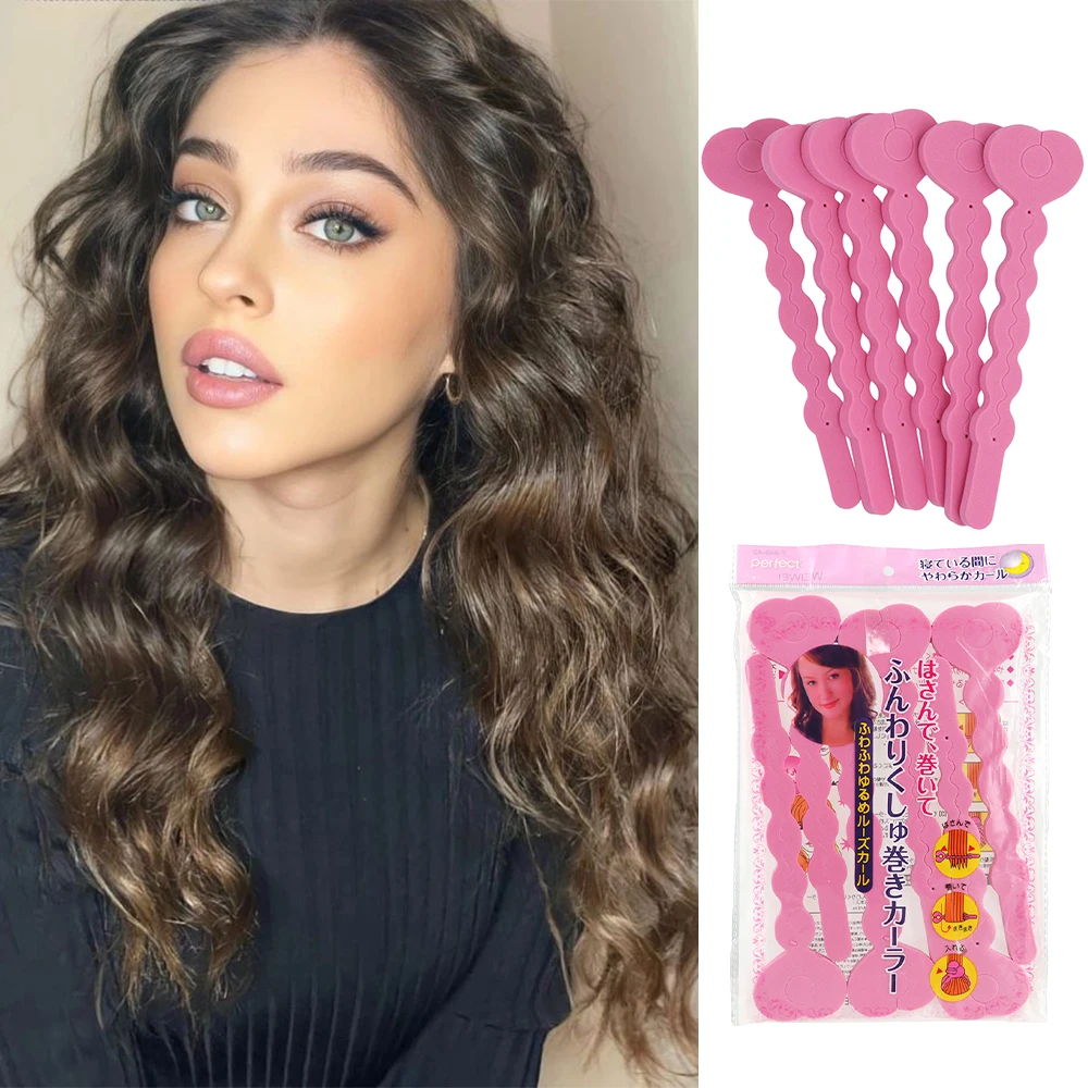 Overnight Curls Heatless Hair Curler No Heat Foam Sponge Hair Rollers For Short Long Hair To Sleep In Hair Care Styling Tools