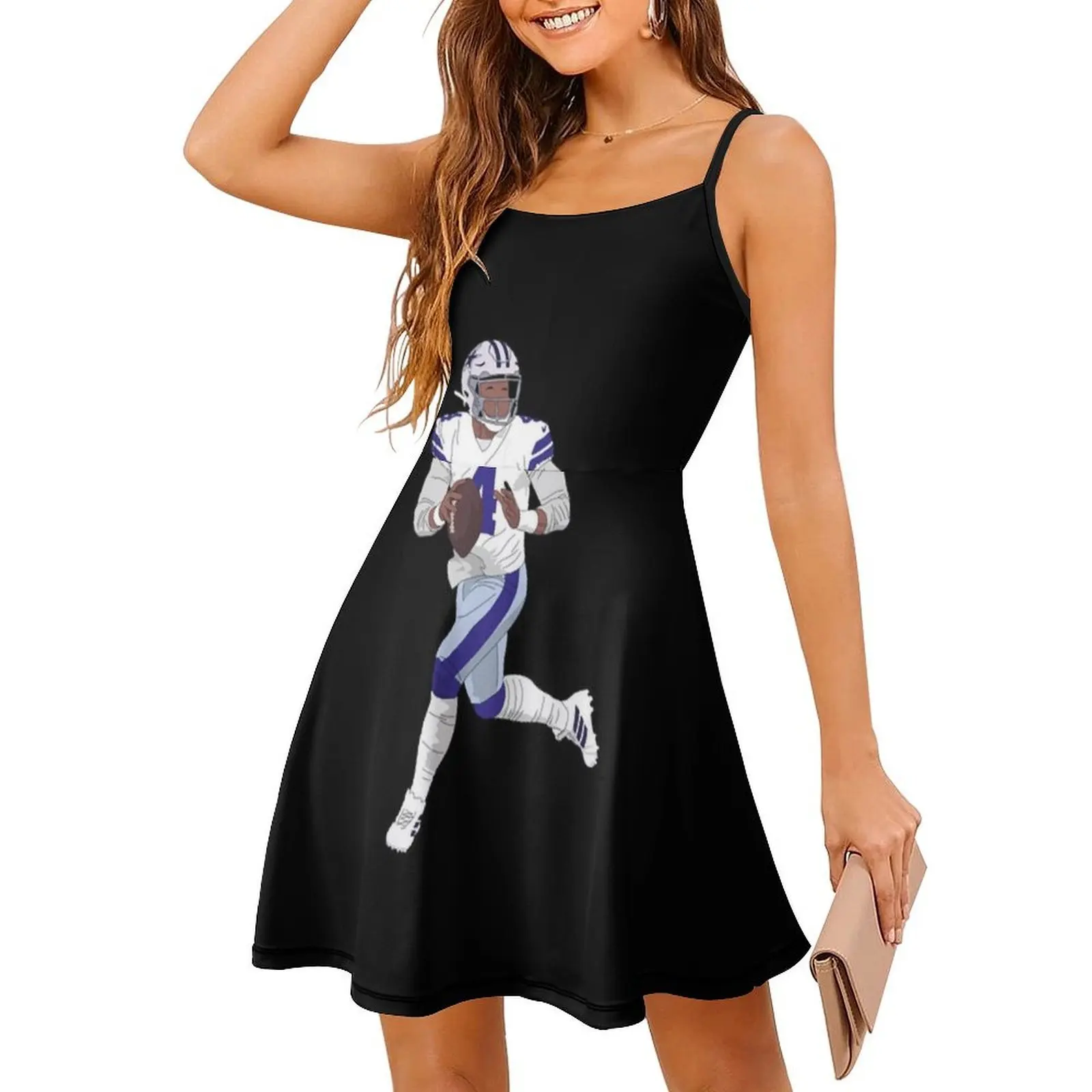 هجوم داك! فستان على شكل قلب فستان أنيق للحفلات الصيفية للنساء فساتين حفلات كرة القدم من Dak Dak Dallas #3