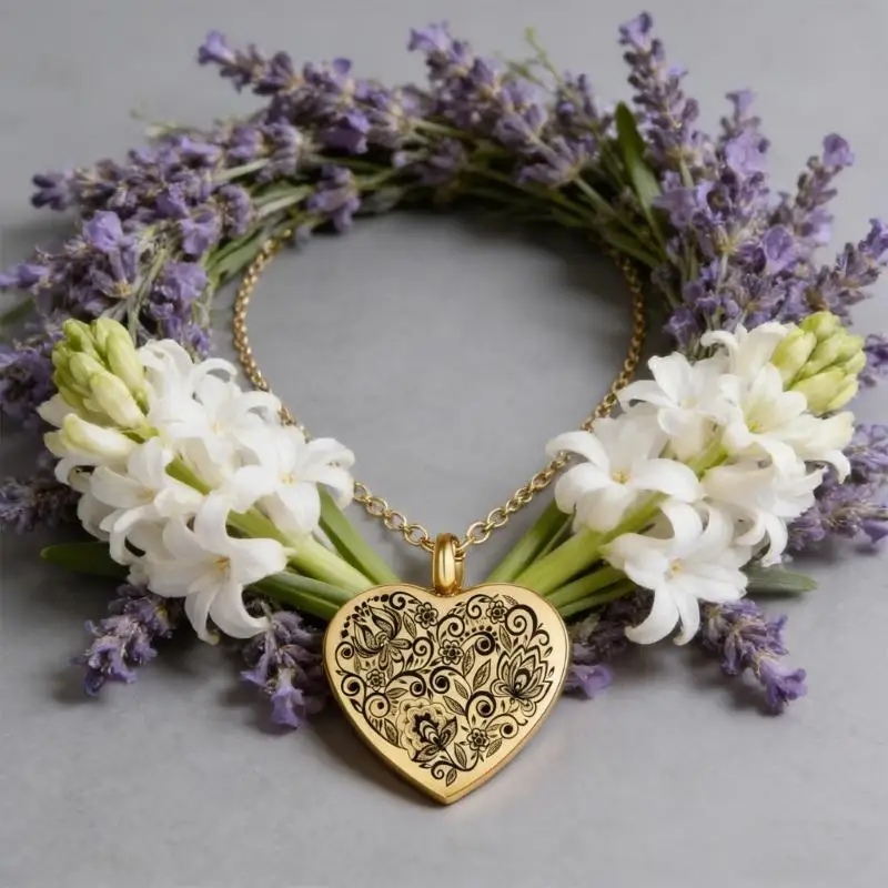 Elegant Pet Memorial Jewelry Urn Necklace with Heart Design for Ashes Cremation Lockets Remembrances Pendant Gift X3UC