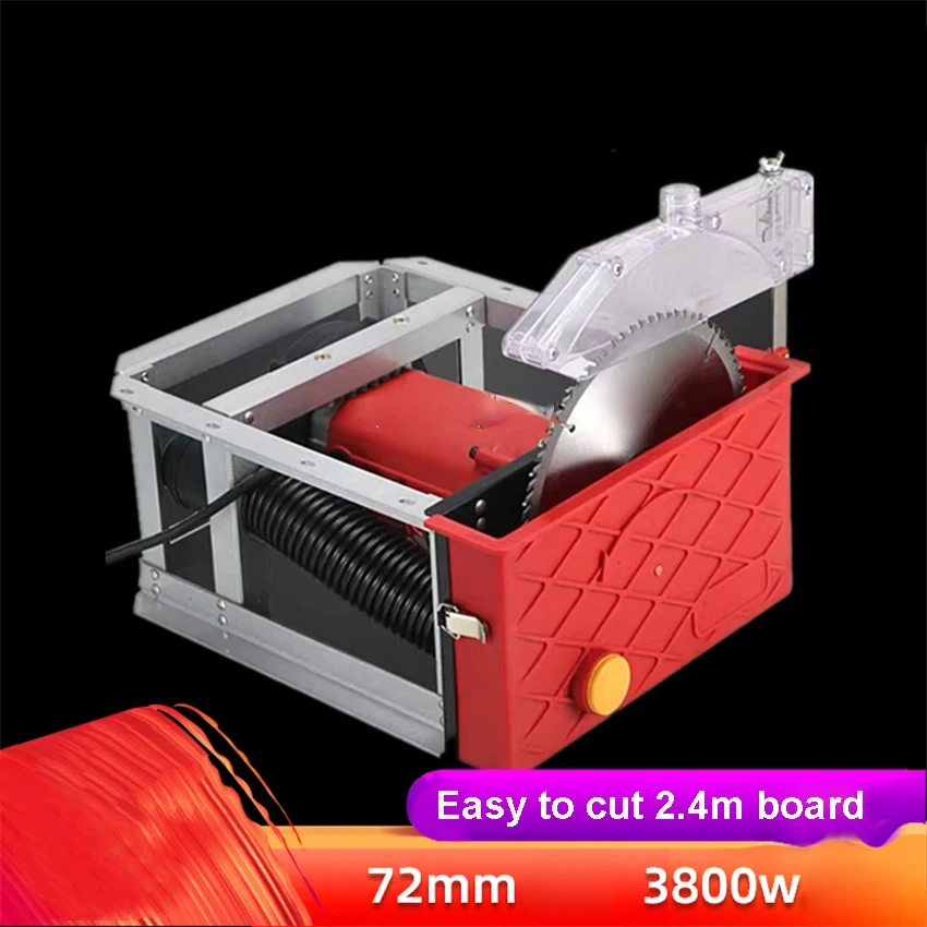 Многофункциональная Настольная пила, 9 дюймов, деревообрабатывающий раздвижной стол, домашняя беспылевая Настольная пила, 3800 Вт, 220 В, 5600 Гц, об/мин