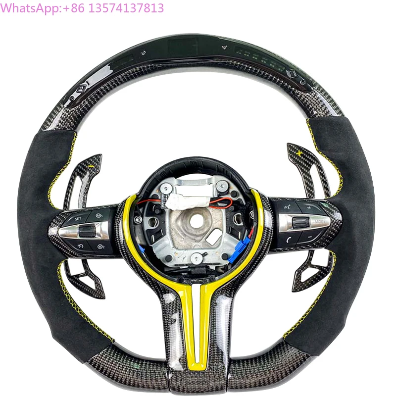 

Car Interior Accessories Real Carbon Fiber Steering Wheel for BMW 1 2 3 4 Series F10 F20 F30 F82