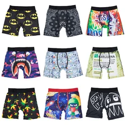 Sexy Print Men Underwear Boxer Cueca Male Panty Lingerie Men Underpants Boxershorts Size Boxerbriefs S-XXL ZS-S4-S17