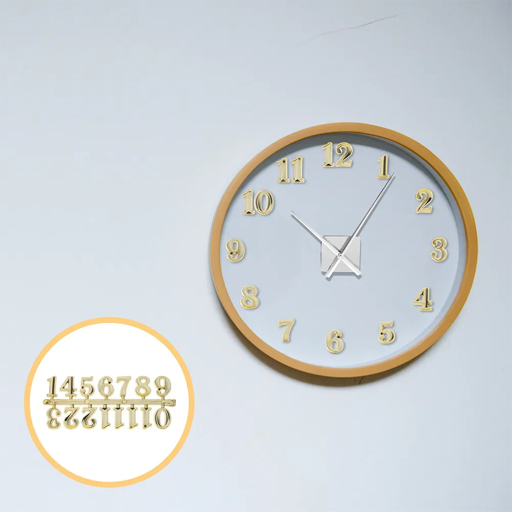 4 Set Clock Number Label Numbers Accessories Face Making Kit Plate for Home Labels