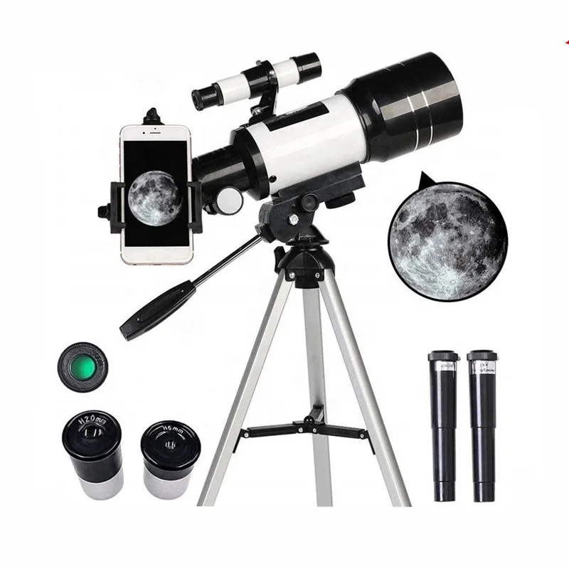 Professional Astronomical Telescope 70MM Eyepiece 150Times Zoom High-Power Night Vision Deep Space Star View Universe Telescope