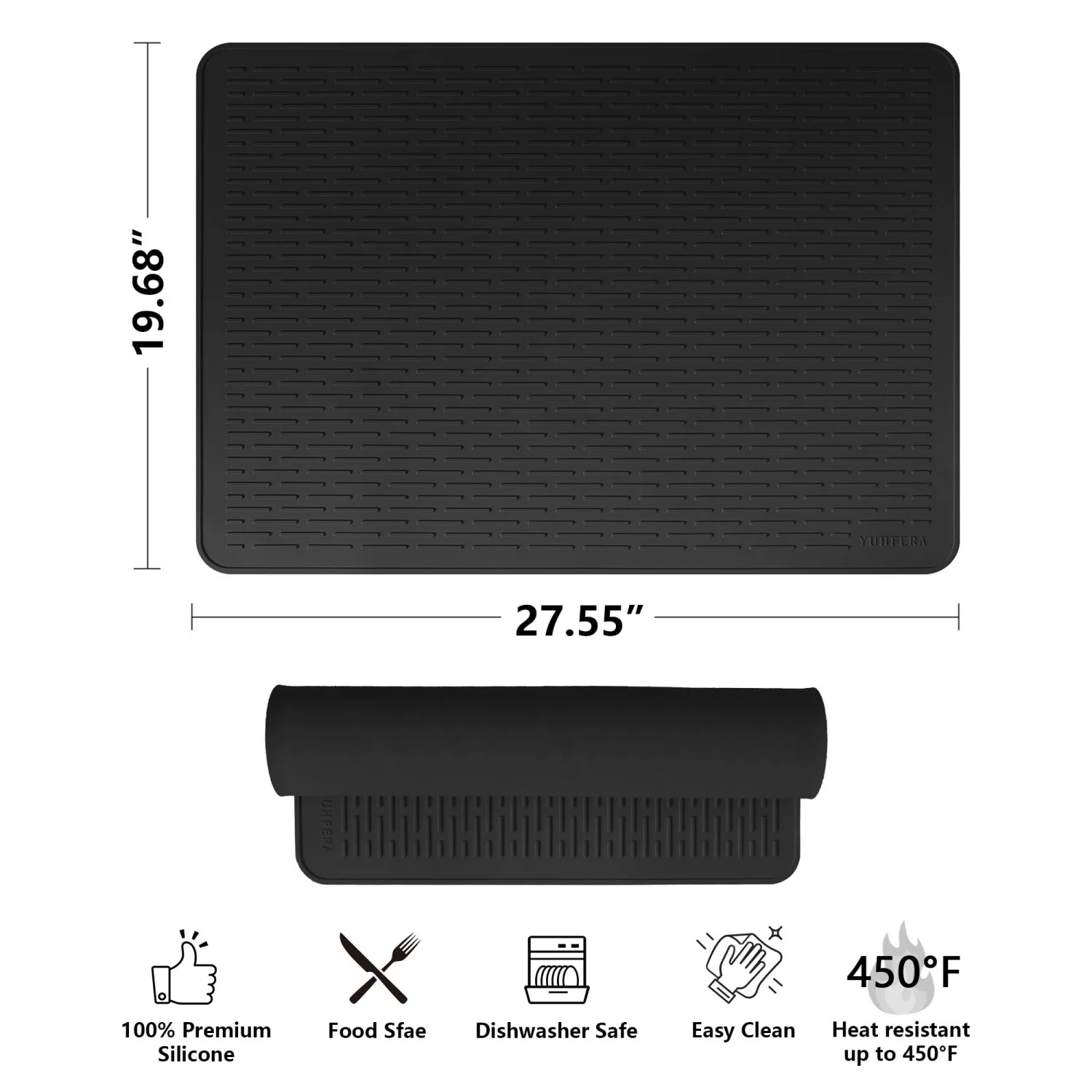 

Stove Top Cover for Electric Stove, Silicone Mat for Glass Cooktop, Protector, XL Kitchen Dish Drying Mat, Oven Cover for Electr