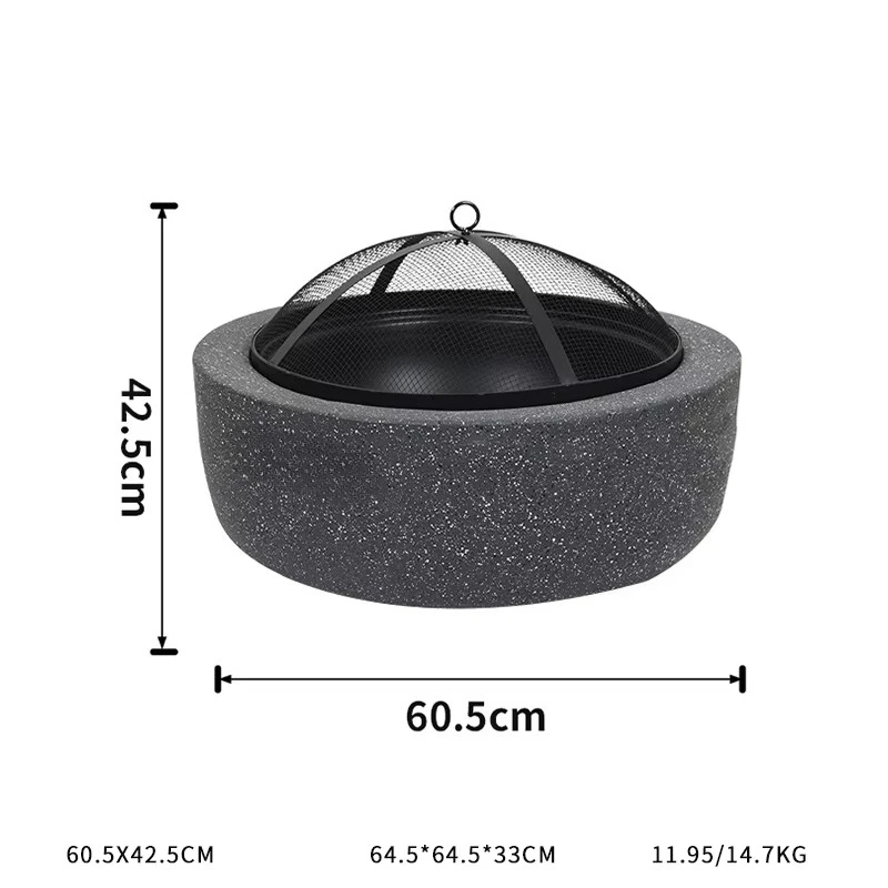 Wholesale Modern Versatile Fire Pit Grill With Cooking Grate Outdoor Garden Heating Stove And Terrace BBQ Fire Bowl