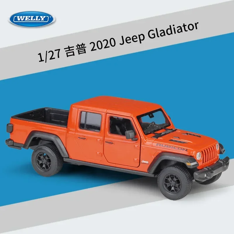 

WELLY Willie 1:27 Jeep 2020Jeep Gladiator Pickup Simulation Alloy Car Model Toy