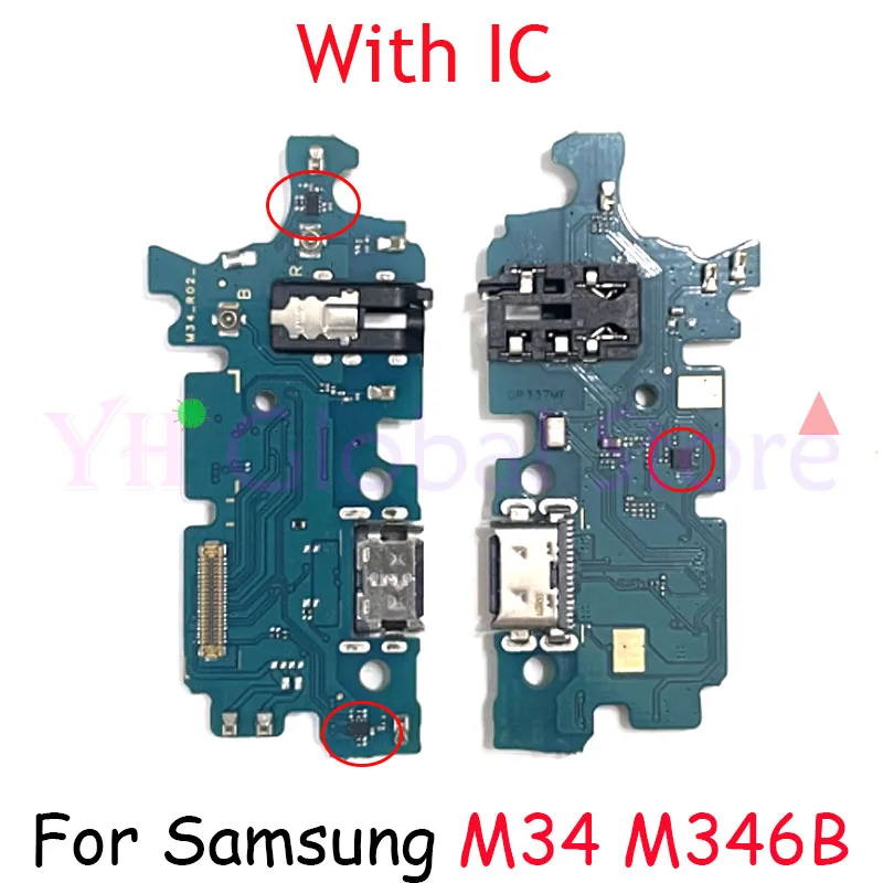 

10 шт. для Samsung Galaxy M54 M34 SM-M546B USB зарядная плата док-порт гибкий кабель запасные части