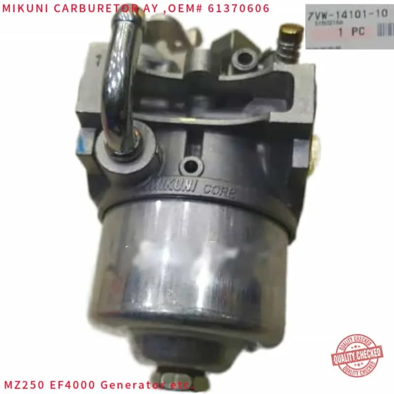 

EF4000 CARBURETOR 7VW-14101-10 FOR YAMAHA MZ250 YP30 WATER PUMP 253CC 7.5HP EF4600 GENERATOR MIKUNI CARBY OEM CARB FREE SHIPPING