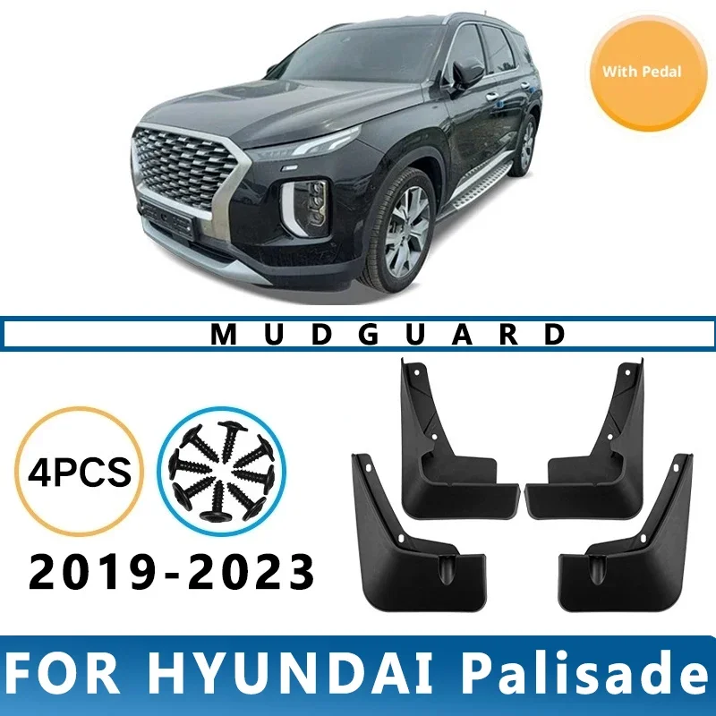 

Mud Flaps Fit for HYUNDAI Palisade 2019-2023 2020 2021 2022 Mudguards Tire Fenders Splash Proof Accessories Wheel Guards 4ps