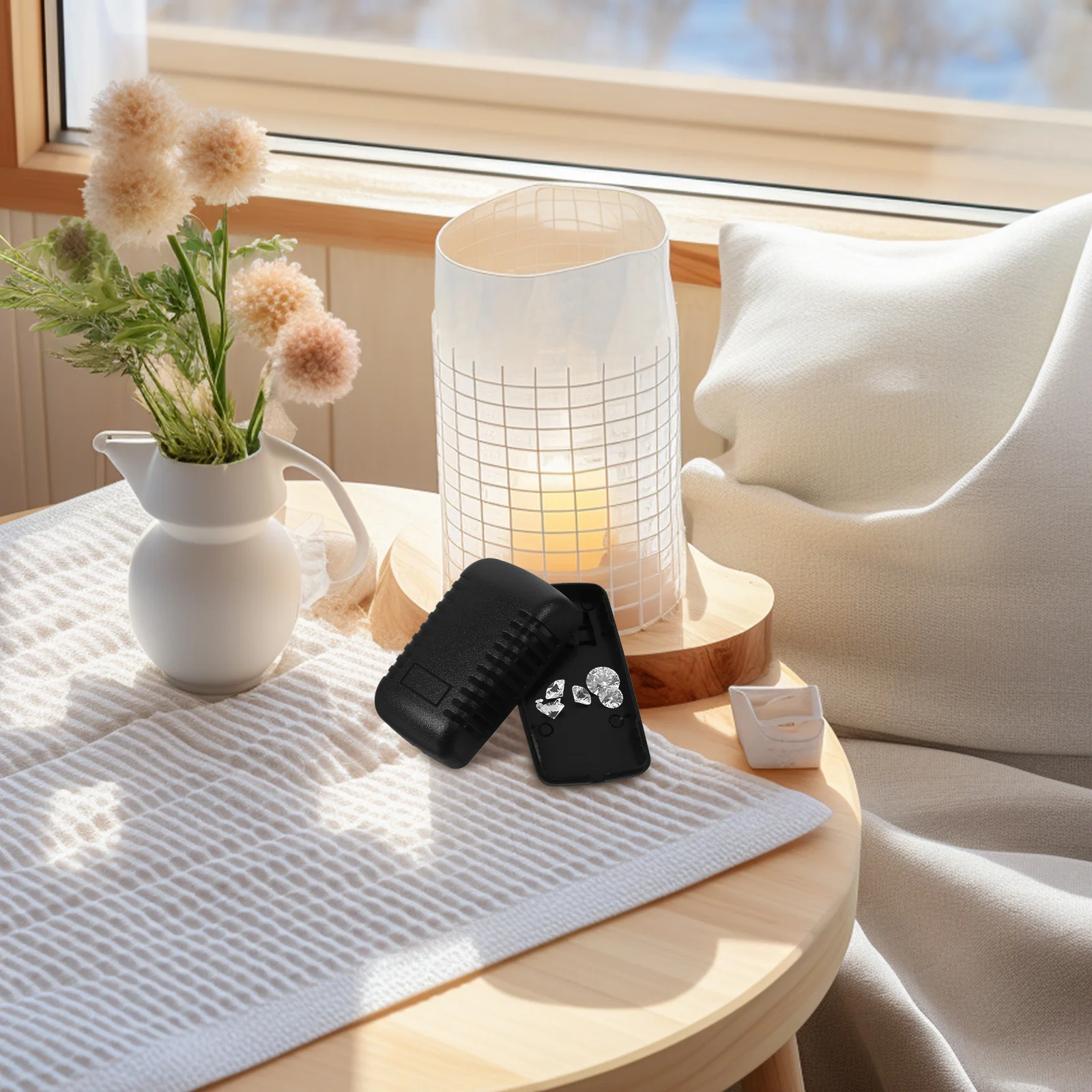 1 قطعة صندوق المال المخفي البلاستيك حقيبة للتخزين لأمن المنزل سر النقدية حامل حاوية آمنة صغيرة مخفية