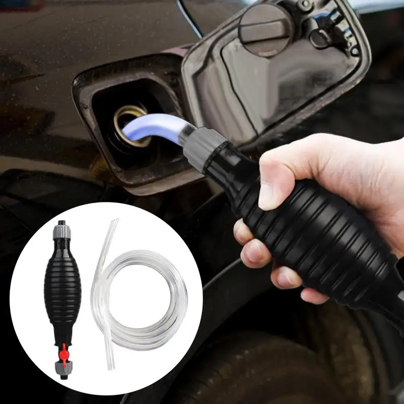 

Сифонный насос Портативный набор инструментов для масляного сифона Прочный водяной сифонный насос Сифонный насос Перекачивающий насос с шлангом из ПВХ толщиной 3,28 фута для масла, бензина