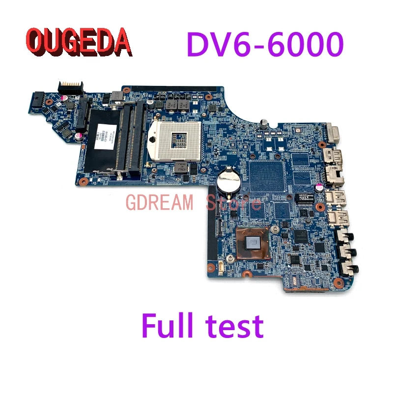 

OUGEDA Original 641485-001 for HP Pavilion DV6 DV6-6000 Laptop motherboard HM65 DDR3 Socket PGA989 main board full test