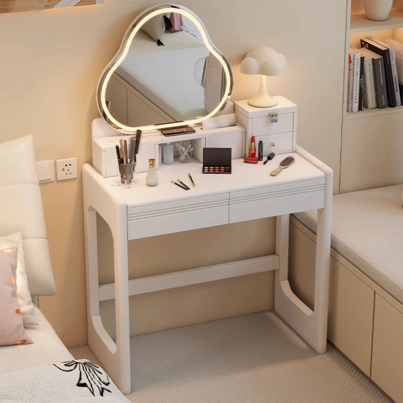 

Cute Girl Dressing Table Nordic Aesthetic Bedroom Ladies Dressing Table Small Korean Espelho Grande Para Quarto Home Accessories