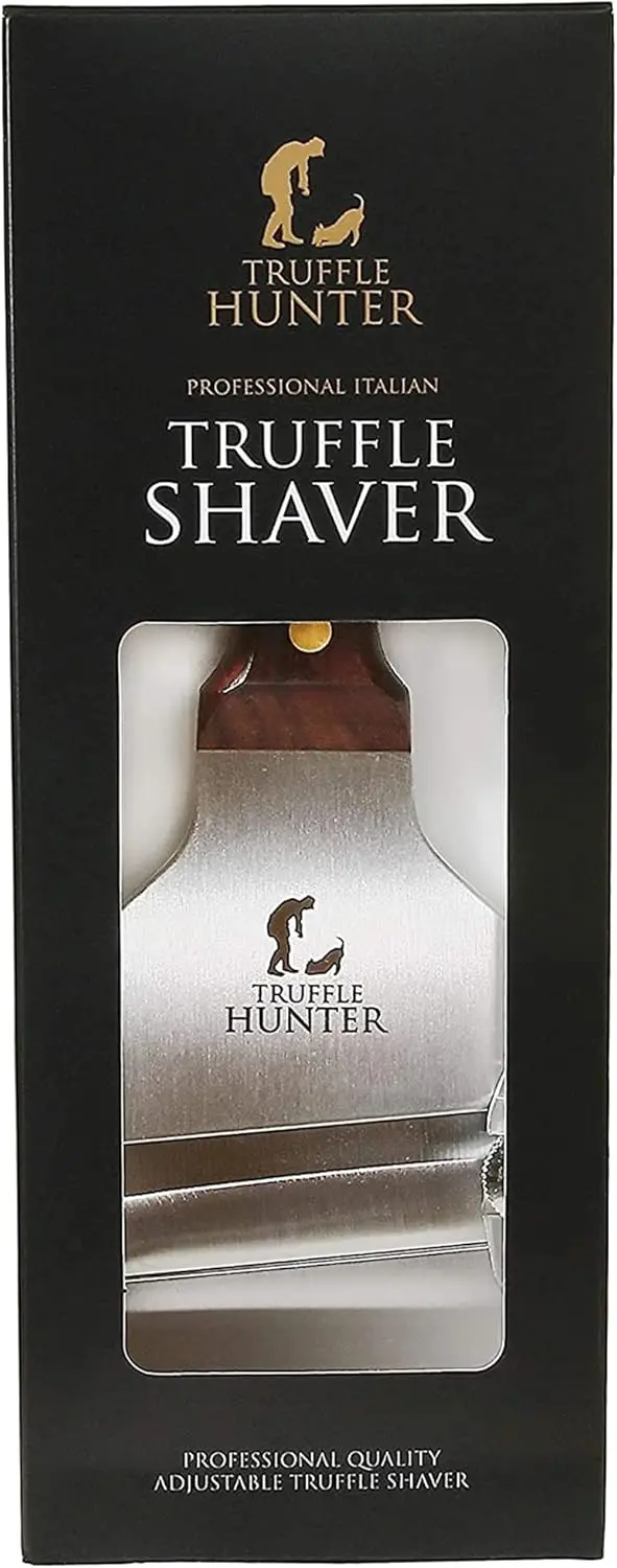 

Adjustable Stainless Steel Mandoline Slicer for Truffles, Cheese, Vegetables - Easy Grip Handle