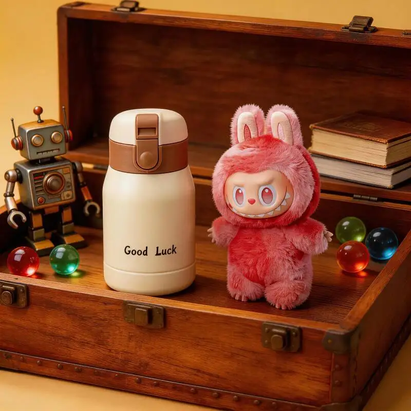 

POP MART THE MONSTERS Forward High Energy Series LABUBU Doll Lover Vacuum Cup Exclusive Insulated Bottle LABUBU Admirers