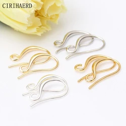 4 Models 14K/18K Gold Plated Earring Hooks DIY Earrings Jewelry Making Supplies Materials Women's Earring Accessories Wholesale