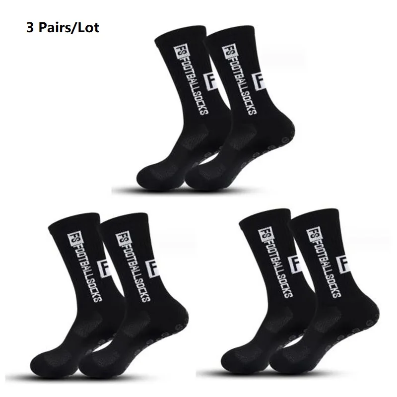 socks Breathable 3 Pairs Men's Non slip Football Cycling Outdoor Basketball Protect Feet Wicking Running Sport Grip Socks Women