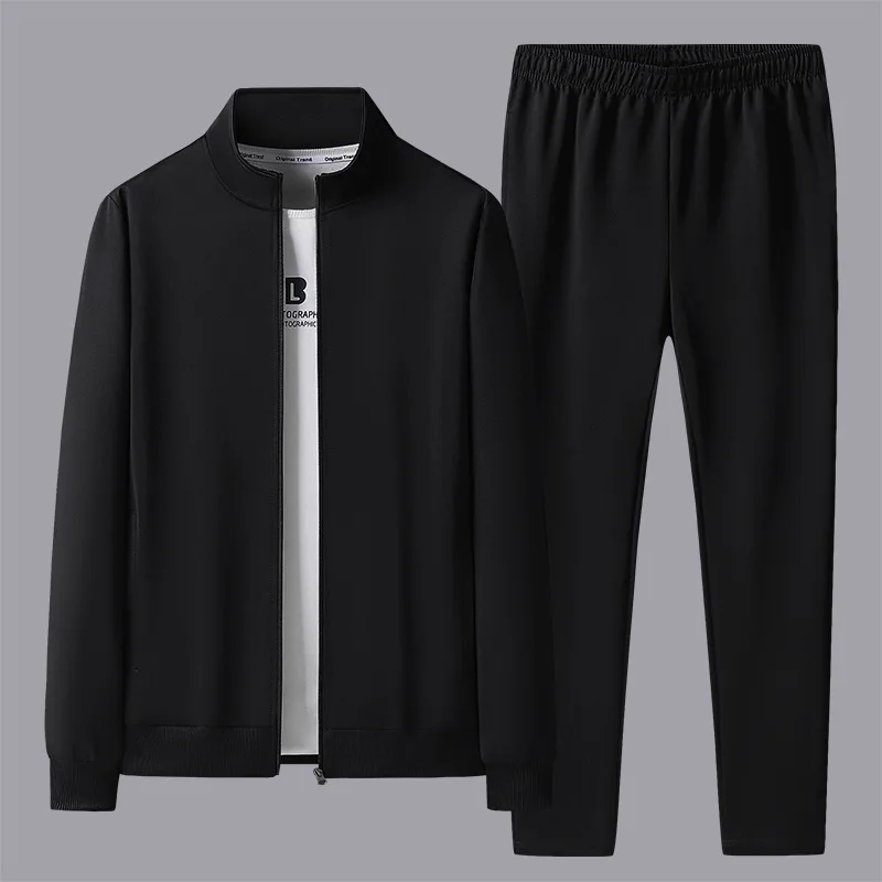 Mens 2 Piece Spring Autumn Trendy Cardigan Sweatshirt Casual Sports Suit Hoodie Pants Outfit Streetwear Fashion Sweatsuit set