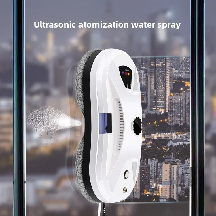 High-End W14S 3.75A 90W Electric Window Cleaning Machine 10 Cloths Water Spray Version 10 Source Factory Household Robot