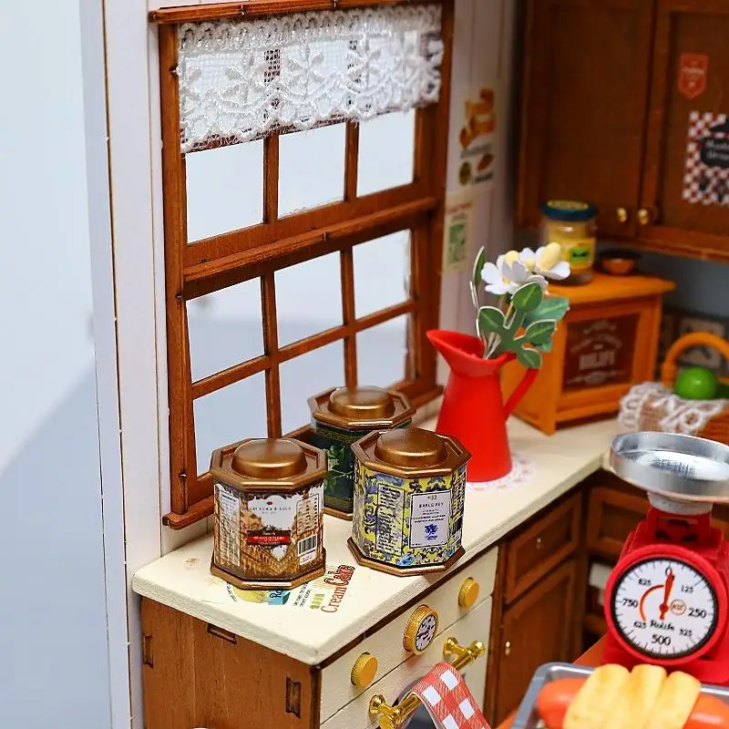 【Peace】1Pcs Doll House Furniture Accessories 1:12 Doll House Coffee Can Tea Can Model Simulation Item Ornament Miniature Toys