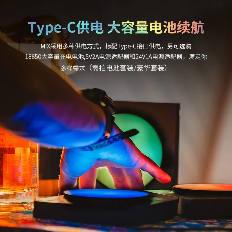 

RGB Quantum Ambient Lamp Set – Magnetic Modular Mood Light with Music Sync | Smart App Control Color Changing Lights for Bedro