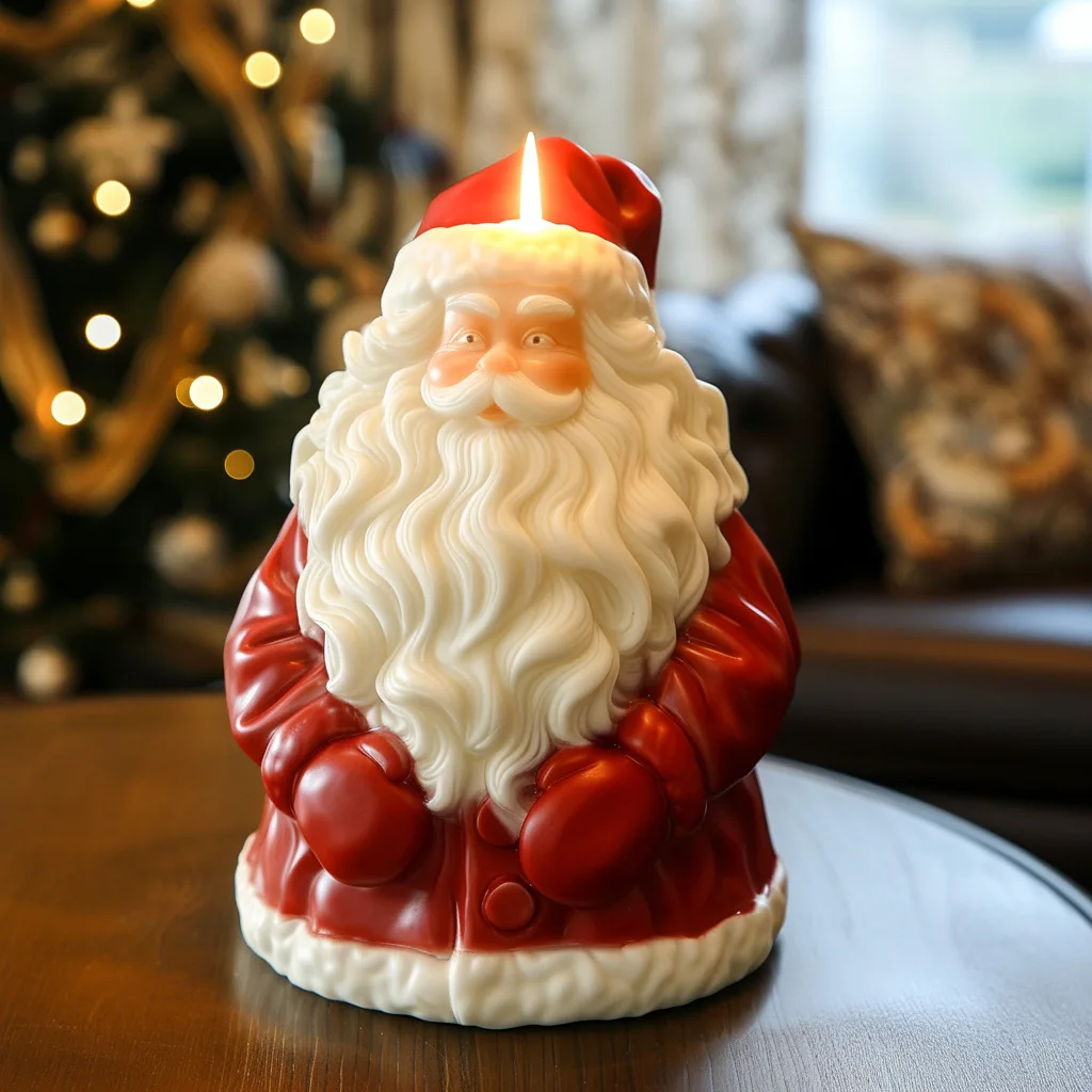 2024 neue Weihnachten Kreative Santa Kuchen Duft Kerzen Diffusor Stein Silikon Form Handgemachte DIY Tabletop Ornament