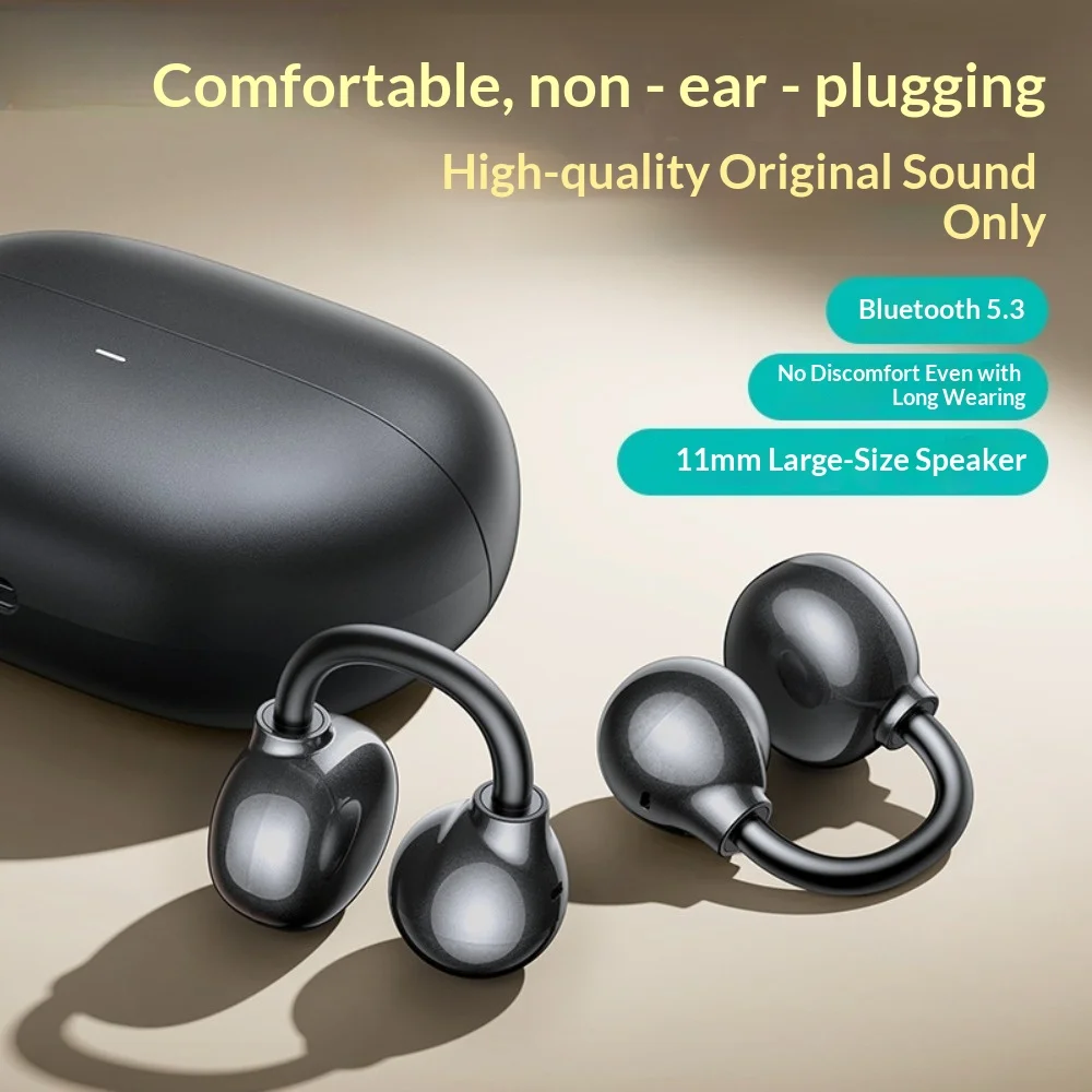 Ear-hung Bluetooth 5.3 Headphones, Sports Wireless Non-in-ear Earphones For Running, Cycling And Outdoor Activities