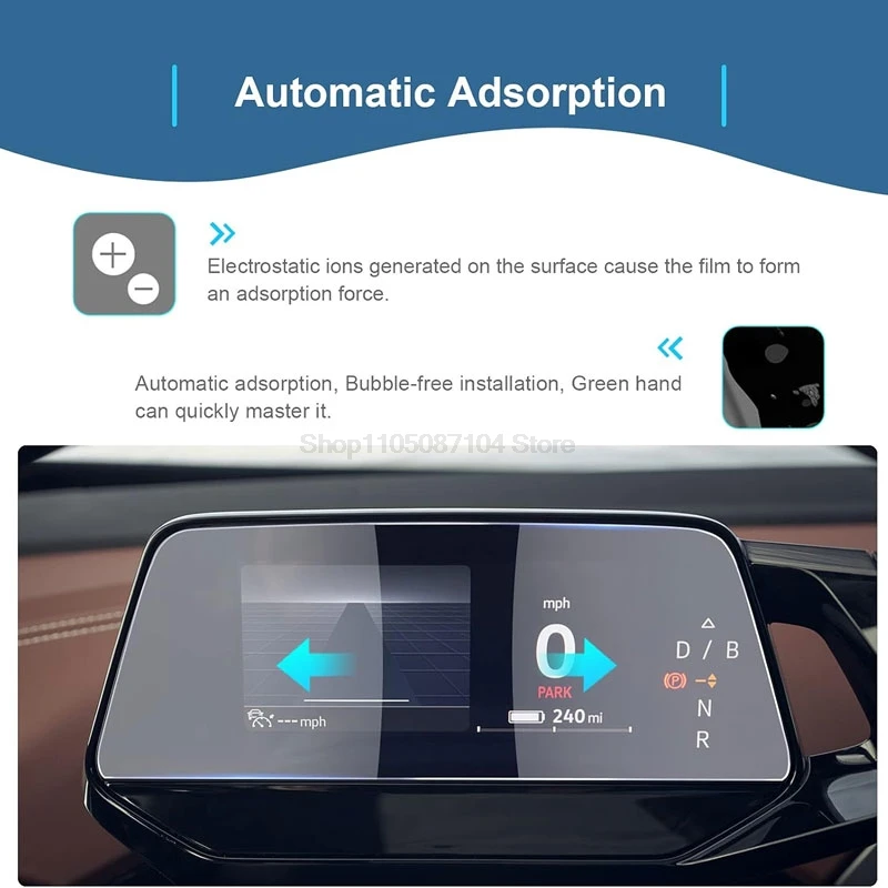زجاج مقسى لسيارة Volkswagen VW ID.3 ID.4 ID.5 GTX Pro 2020-2025 5.3 بوصة طبقة رقيقة واقية لأداة قمرة القيادة الرقمية #2