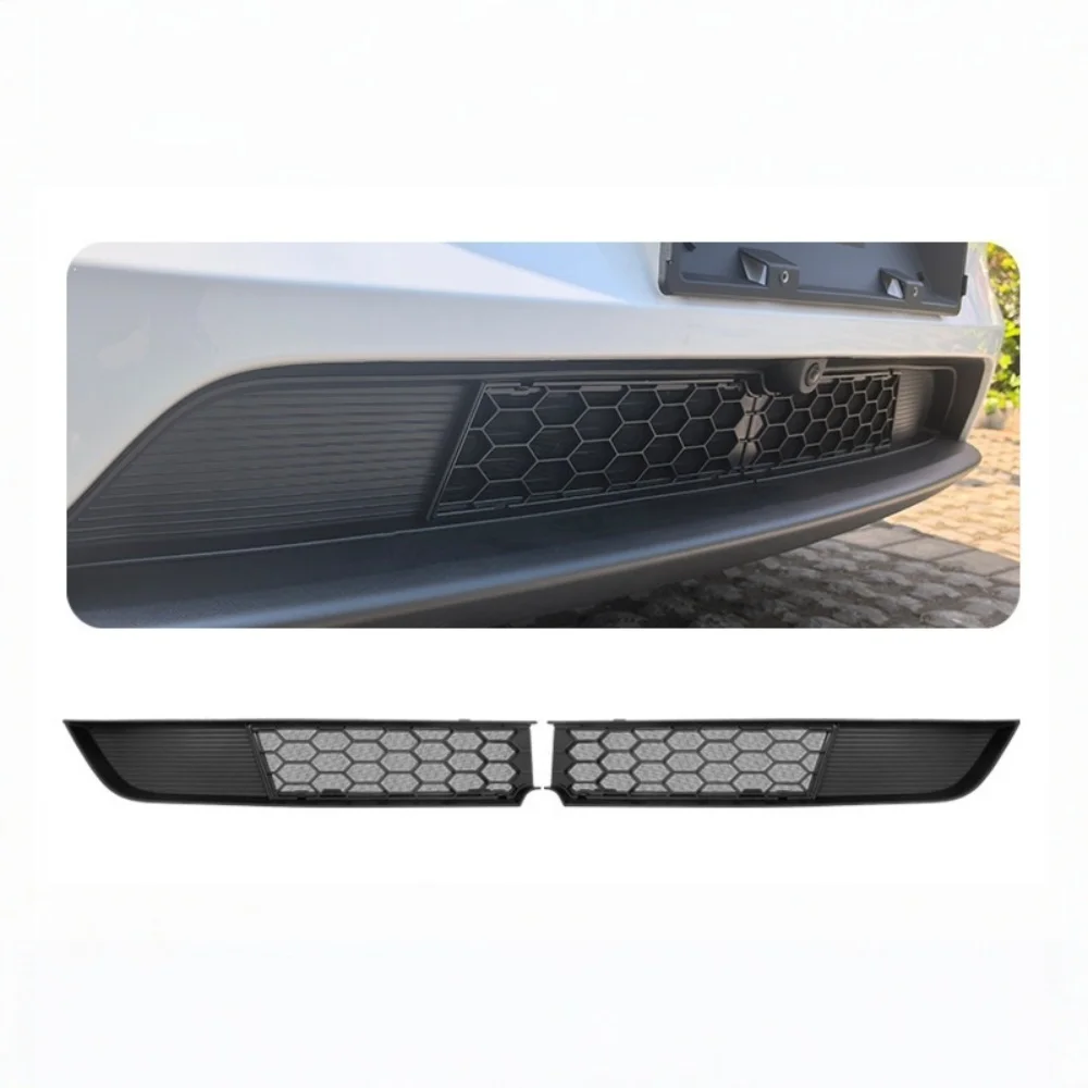 Front Mesh Grille for Tesla Model Y Juniper 2025-2026 Launch Car Accessories Grid Inserts Air Inlet ABS Vent Trim Cover
