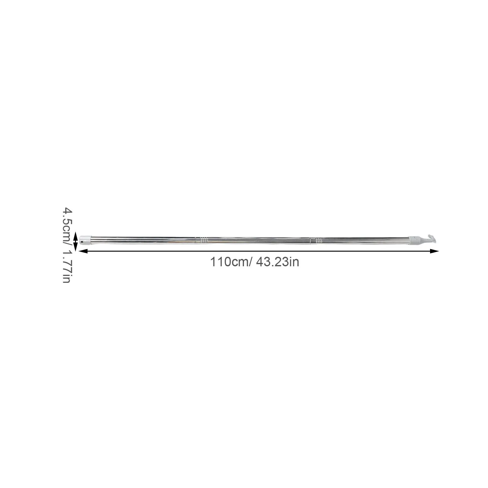 Stainless Steel Adjustable Awning Stick for Blinds Opening Pull Handle Rod Ideal Bedroom Kitchen School Living Room Windows Long